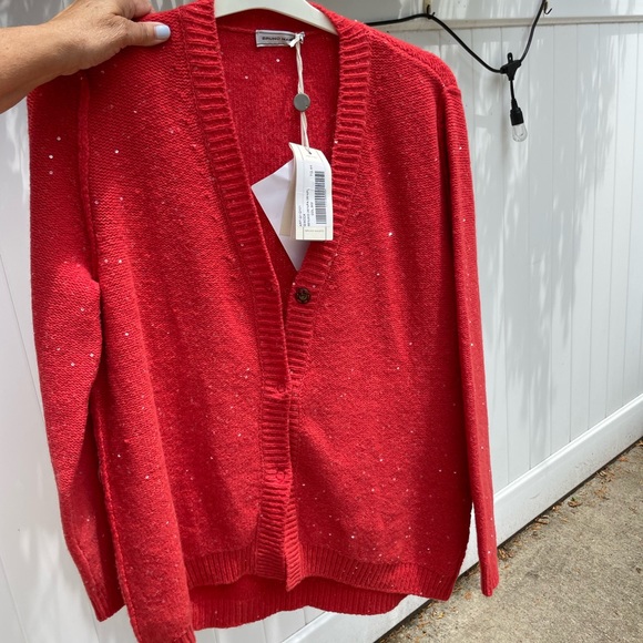 NWT Bruno Manetti Sequined Cardigan Sz. 44 Italian - Picture 11 of 16